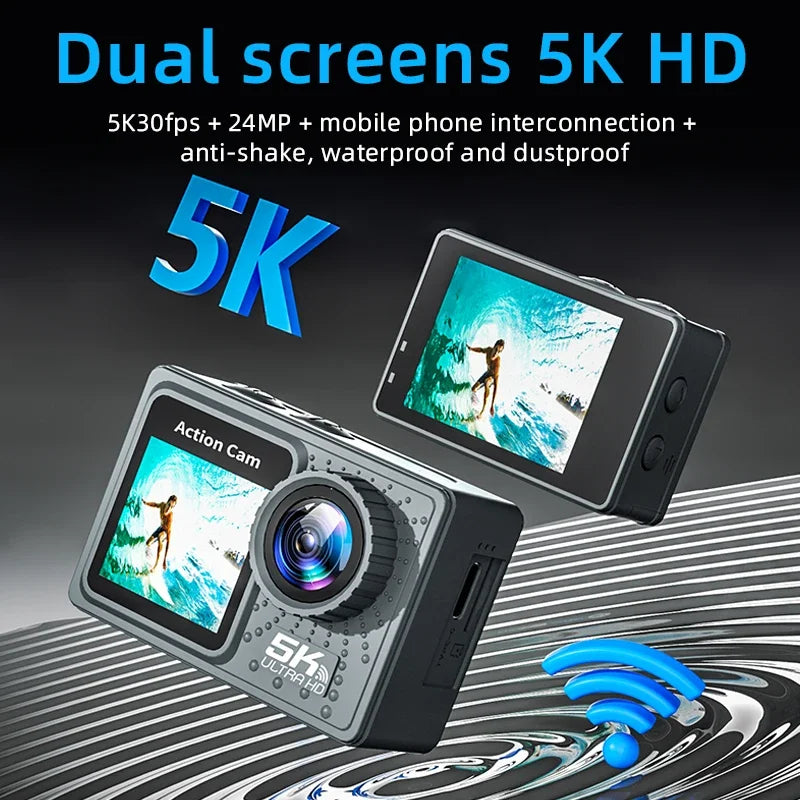 Action Camera 5K 4K bicycle camera Electronic Stabilizer Action cam WiFi sports video cameras Helmet Video Recording Cameras