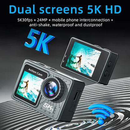 Action Camera 5K 4K bicycle camera Electronic Stabilizer Action cam WiFi sports video cameras Helmet Video Recording Cameras