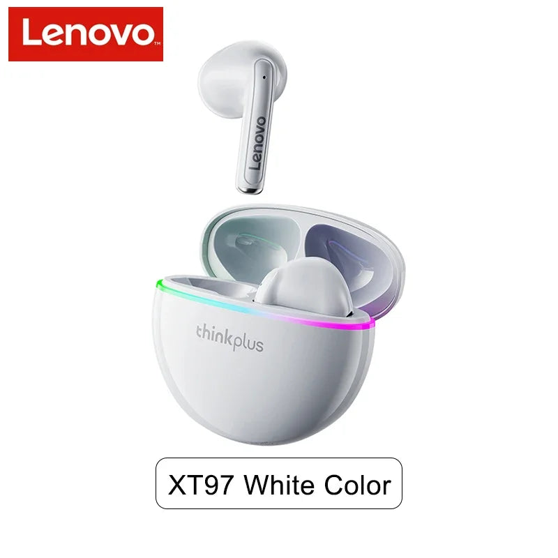 New Lenovo XT97 Mini Earphones Wireless Bluetooth 5.3 Headphones 13mm Dynamic Coil HiFi Stereo Earbuds HD Mic Game Music Headset - Universal Market
