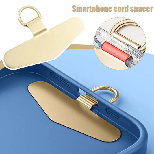 Universal Ultra Thin Steel Phone Lanyard With Metal Gasket Patch Card Clip Strap Hang Cord Tab For Mobile Phon - Universal Market