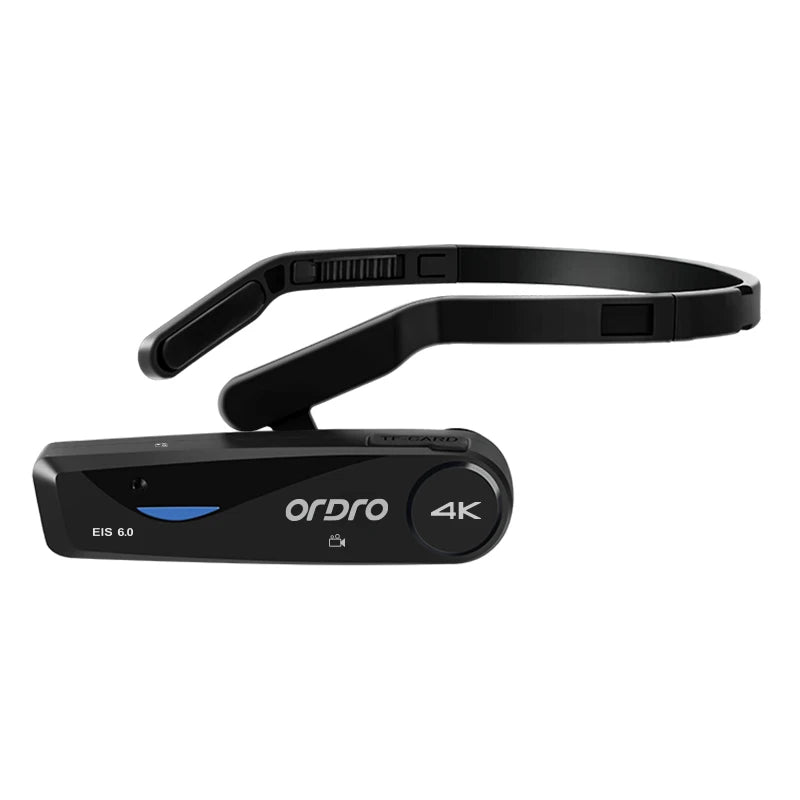 4K Video Camera for Blogger, Ordro EP6 PLUS Mini WiFi YouTube Vlogging Digital Camcorder Head Wearable POV FPV Recorder