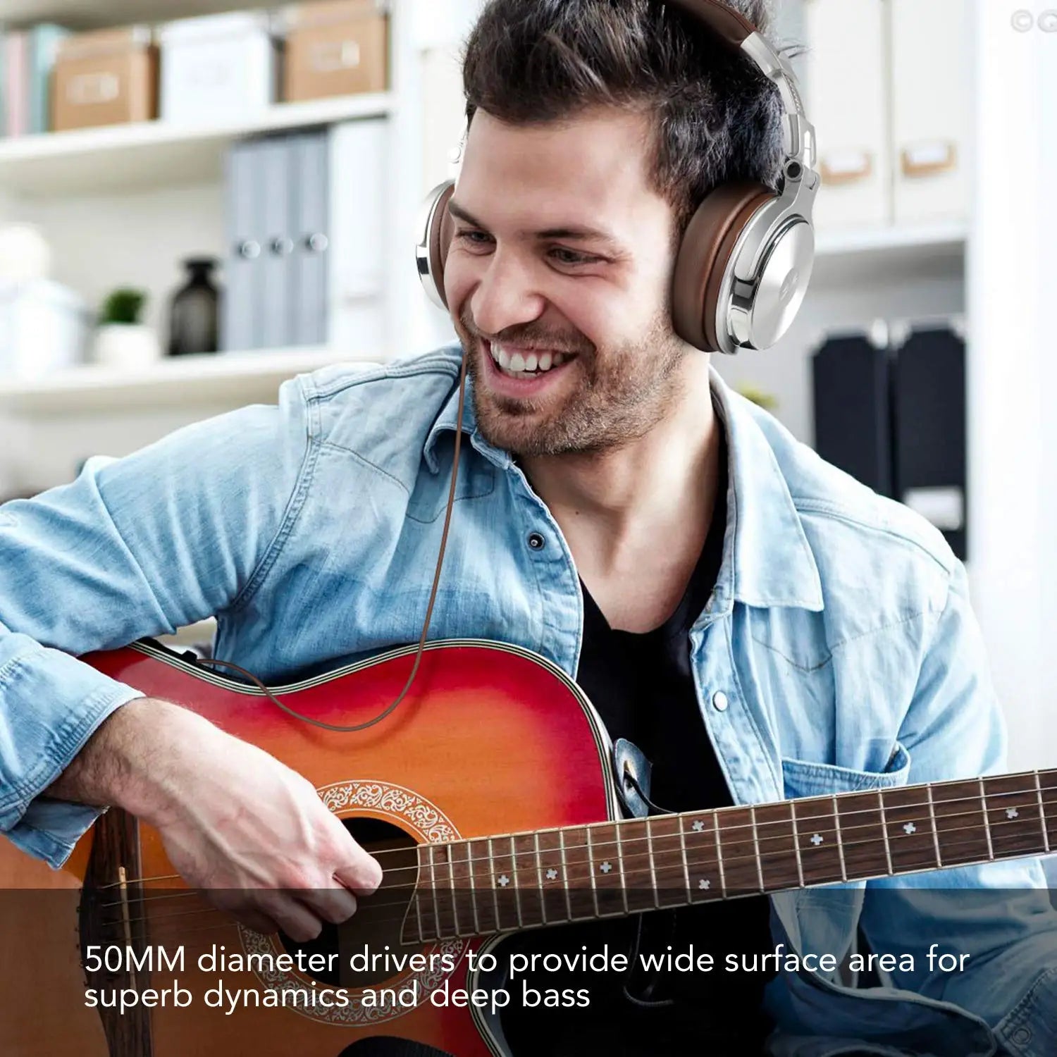 Oneodio Pro 30 Professional Studio DJ Headphones With Microphone Over Ear Wired Earphones HiFi Monitors Foldable Gaming Headset - Universal Market
