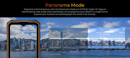 [World Premiere] HOTWAV Cyber 13 Rugged Phone 150LM Flashlight 8GB 128GB Smartphone 6.6'' HD+ 10800mAh 64MP Android 14 Cellphone