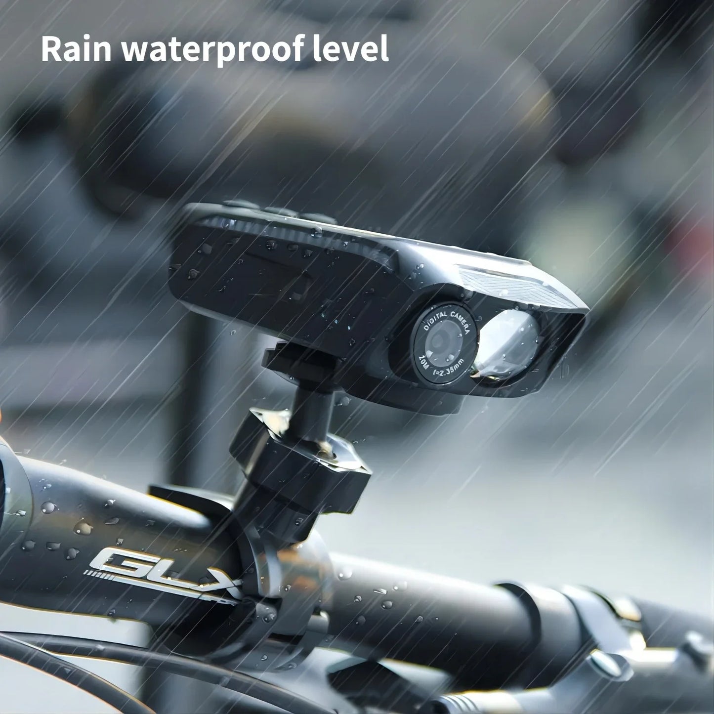3 in 1 Multifunction Sport DV Dash Cam with Light Horn 4K Bike Helmet Action Camera HD Screen Motorcycle Bicycle Cycling Camera