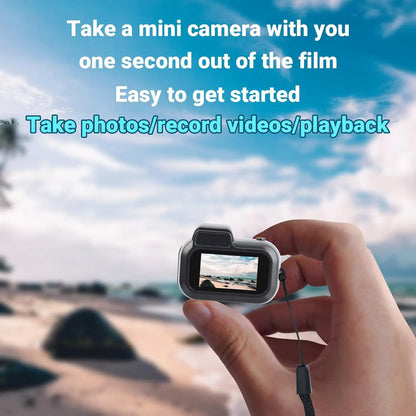 Mini Keychain Camera1080P 2MP Mini Body Camera, Portable Micro Video Camcorder with 0.96inch Display for Kids Students Travel