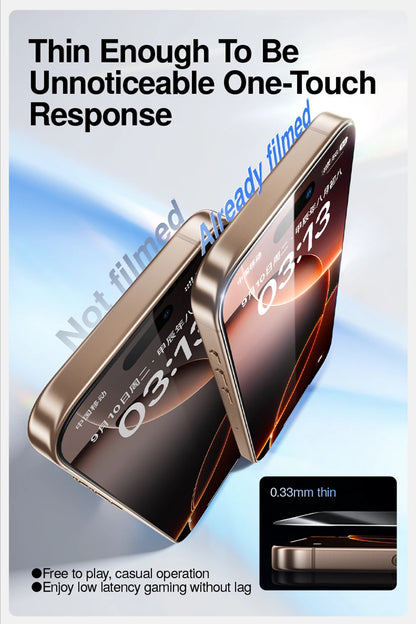 SmartDevil Borderless Temperd Glass for iPhone 16 Pro Max 16 15 Pro Max 15 Plus HD Clear Privacy Dust-free Box Screen Protector
