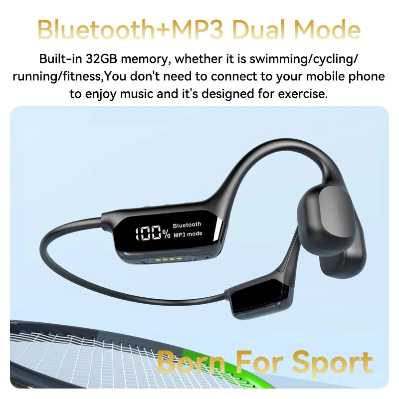 Xiaomi Mijia Bone Conduction Earphones IPX8 Waterproof Headset for Swimming Bluetooth 5.4 Wireless Sport Headphones MP3 32G RAM - Universal Market