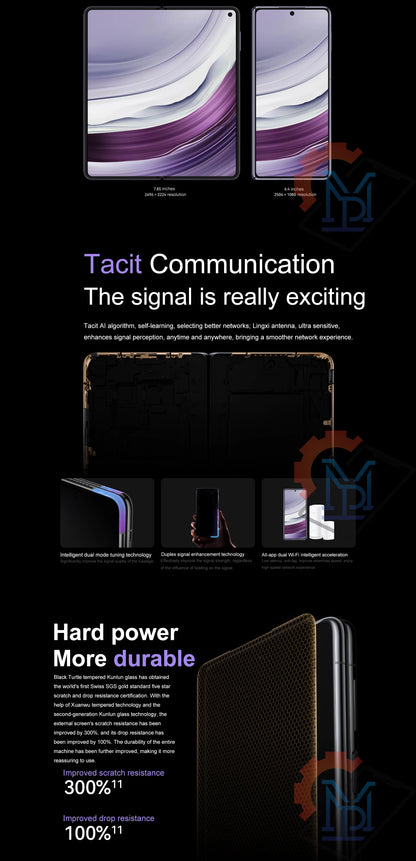 Original Huawei Mate X5 Folded Screen 5G Mobile Phone 7.85" Kunlun Glass Screen HarmonyOS 4.0 Kirin 9000S Octa Core Smartphone