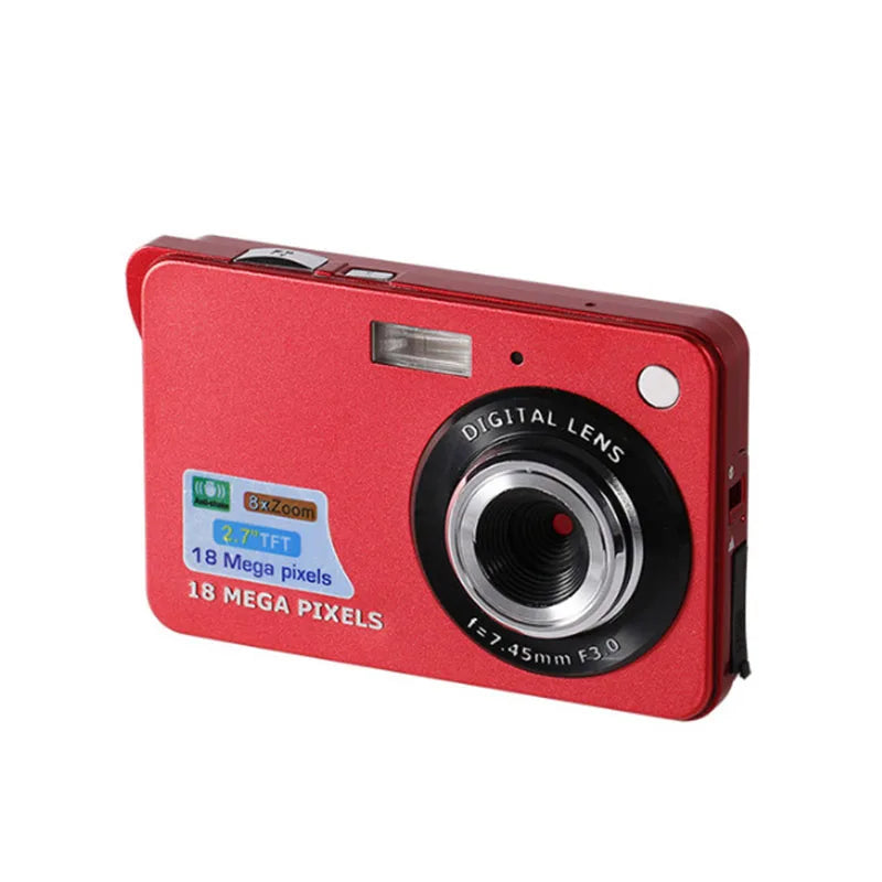 Portable Digital Camera 1080P Video Camcorder 48MP Photo 8X Zoom Anti-shake 2.7 Inch Large TFT Screen USB Charge with Carry Bag - Universal Market